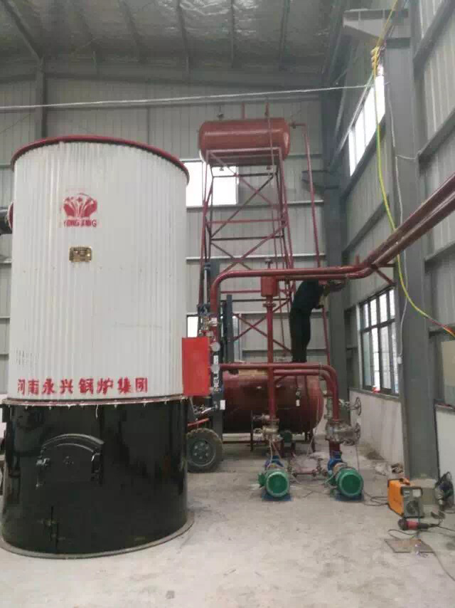 湖北60万生物质导热油炉安装现场